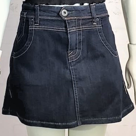 LEVI'S ECO SKIRT DARK BLUE SKIRT 14 - Picture 6 of 8
